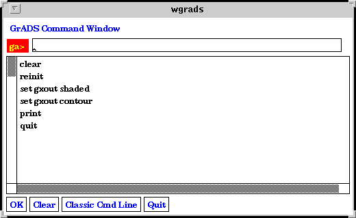 GAGUI CmdWin Widget